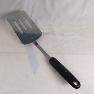 GoodCook Slotted Spatula, Black Plastic Handle & Metal,‎ Kitchen Utensil